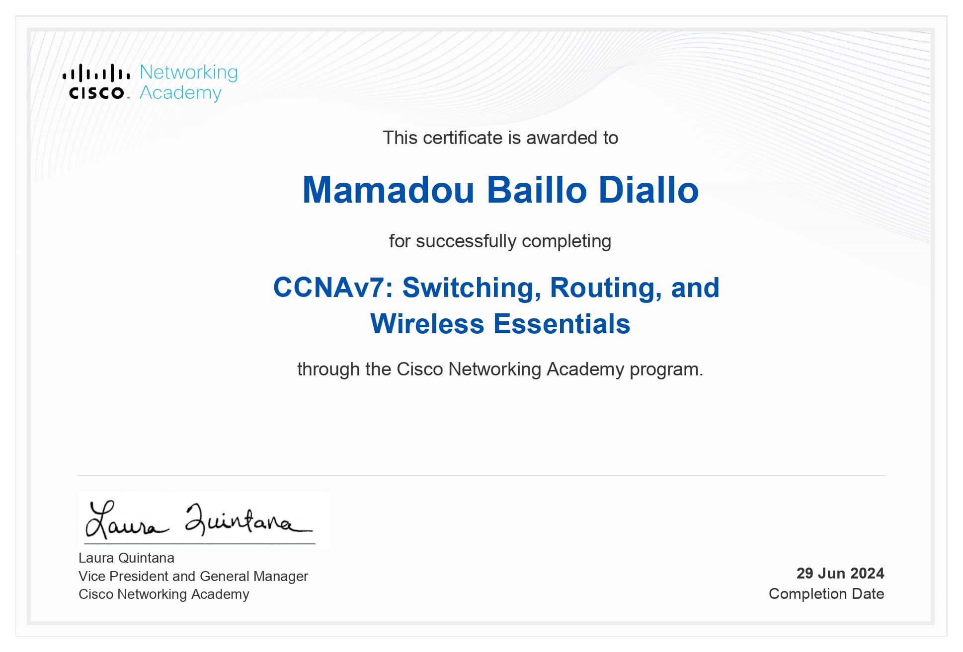 CCNAv7: Switching, Routing, and Wireless Essentials